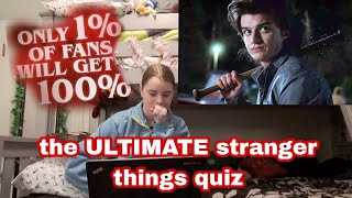 12 days of christmas | Taking The ULTIMATE Stranger Things Quiz | day 4