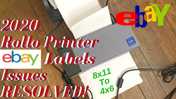 Issues Printing Ebay Shipping Labels With The Rollo Printer In 2020 RESOLVED!