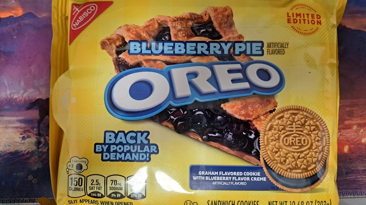 Limited Edition Blueberry Pie Oreo Taste Test and Review 