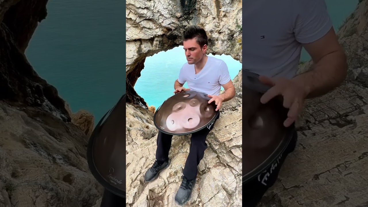 The Cave of the Ancient Sea: a handpan resonating with stone 🌊🪨 D minor 13 notes on top