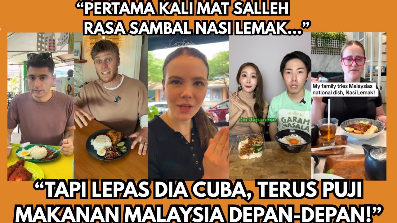 “SEDAP GILA!” 😱 Reaksi Mat Salleh Kali Pertama Makan Nasi Lemak 🇲🇾
