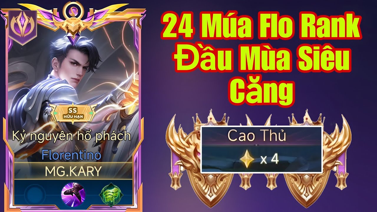 24 Phút Múa Flo Lật Kèo Gánh Team Cực Căng Từ Tinh Anh Lên Cao Thủ 4 Sao Ở Rank Đầu Mùa