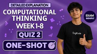 CT Quiz 2 Oneshot | Week 1-8 | IITM BS Degree | Detailed explanation | Free Notes | Engikode