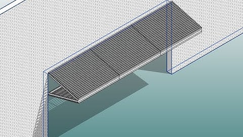 Revit Modeling Exercise - Parametric bi-fold shade panel family