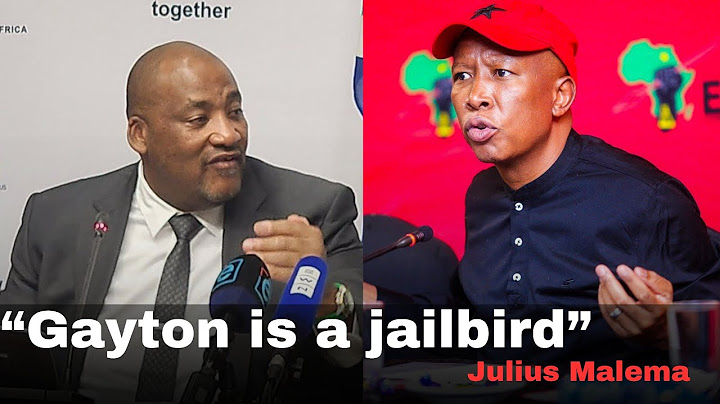 Minister Gayton McKenzie responds to EFF President Julius Malema calling him a 'bantiti' Jailbird