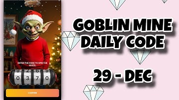 29 December Goblin Mine Game VIP Code |Goblin Mine Game Code | Goblin Mine Game Daily Combo | AGP #2