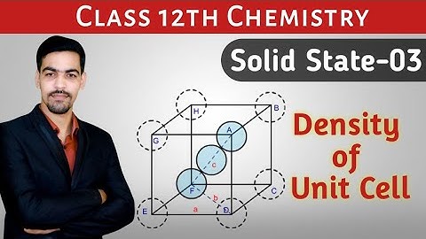 SOLID STATE 03, 12TH CHEMISTRY,JB TUTORIALS,DENSITY OF UNIT CELL,EMPERIAL FORMULA & PROBLEMS