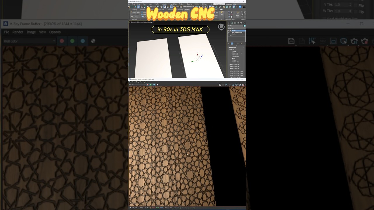 How to Create Islamic pattern in wood in 3ds Max 