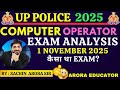 UP Police Computer Operator Exam 2025 | Detailed Analysis & Answer Key Released 📝