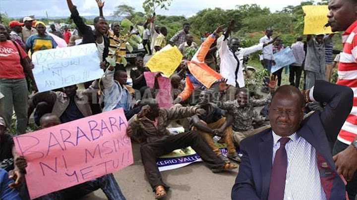 RUTO IN TEARS AS ANGRY KERUSOI KALENJINS CRIES OVER POOR ROAD STATES IN THE AREA!!