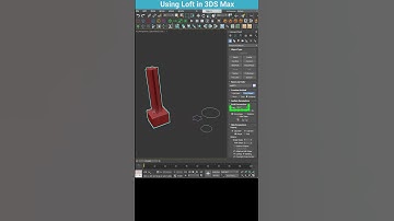 Modeling with Loft in 3ds Max: Smooth Transitions Between Shapes #shorts #3dsmax #tips #loft