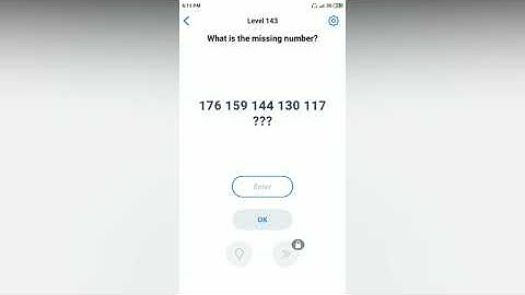 Easy Game - What is the missing number? - Level 143 solution