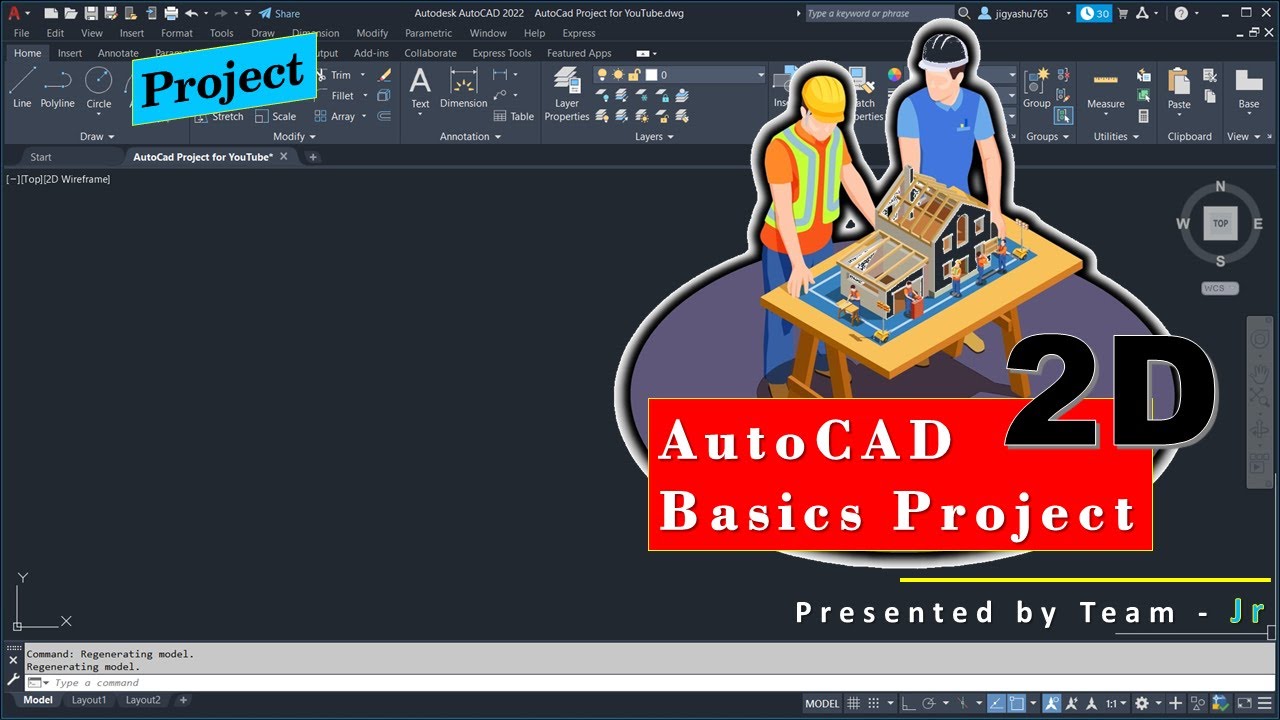 AutoCad page setup || Project 00 || AutoCad Basic Project - YouTube