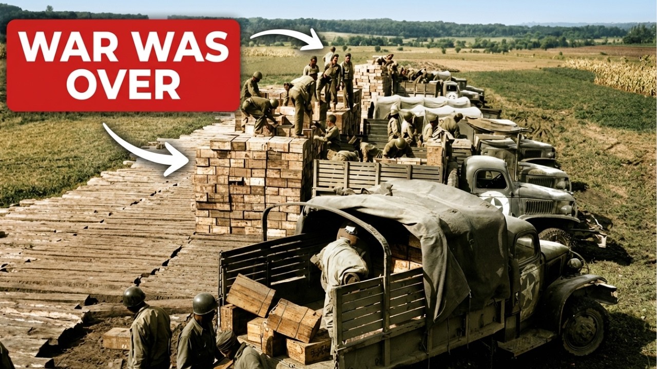 German Officer Saw An Endless Line Of American Trucks - He Knew The War Was Over