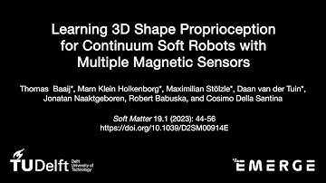 Learning 3D shape proprioception for continuum soft robots with multiple magnetic sensors - Teaser