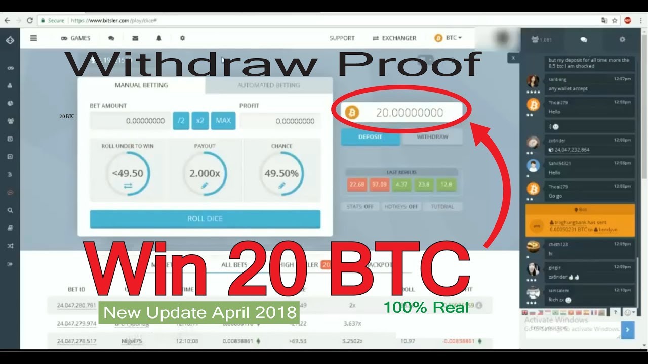 win 100 btc