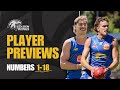 West Coast Eagles Player Profiles | Players 1-18