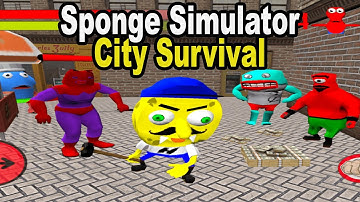 Sponge Simulator. City Survival | Sponge Simulator Android Gameplay