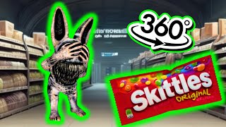 🍫 360 VR VIDEO ❌ Zoonomaly Monsters Skittles Meme | Monster Rabbit VS Weird Zookeeper! VR360 Degrees