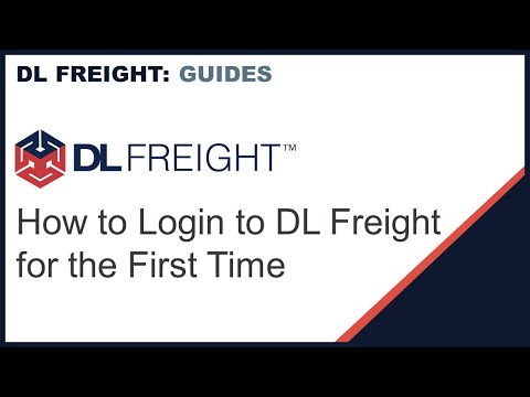 DL Freight: How to Login to DL Freight for the First Time