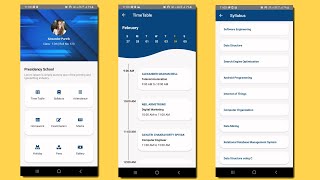 School UI Design in Xamarin Form