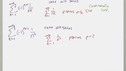Calculus 10.6 - Alternating series