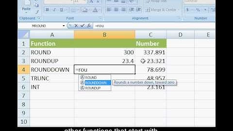 Rounding Functions for YouTube