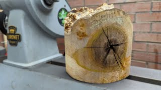 Rescuing Rotten Elm: Epoxy Resin Woodturning Transformation