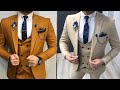 new men 3 piece suit designs ||latest Wedding outfits idea for men for walima or engagement 2020