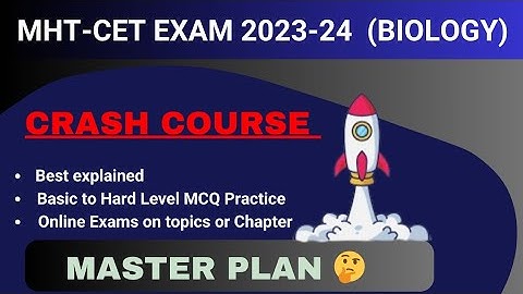 MHT-CET Exam 2023-24 Crash Course Lounch 🚀 Biology #biology #12th #mhtcet