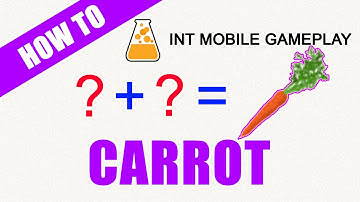 How to make a CARROT in Little Alchemy | INT MOBILE GAMEPLAY