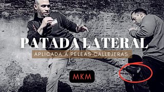 COMO HACER UNA PATADA LATERAL (aplicada a la pelea callejera) #modernokravmaga