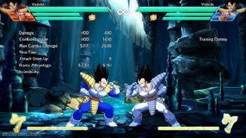 DRAGON BALL FighterZ—base vegeta 50/50 with kid buu assist.