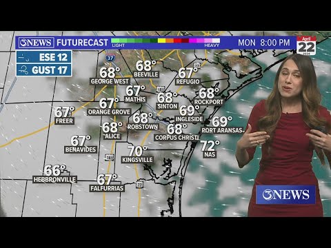 Cloudy and mild start to work week - YouTube