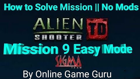Alien Shooter TD - WALKTHROUGH - MISSION 9 Easy MODE By Online Game Guru | Android Game | hitarth88p