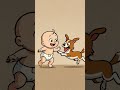 Funny Dancing Baby &amp; Dog 😂 | Cute Baby Dance with Puppy | Viral Funny Animation