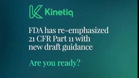21 CFR Part 11 Compliance