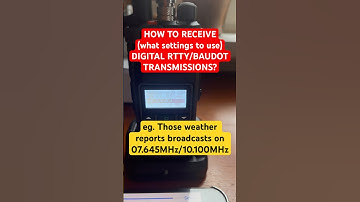 How to receive (what settings to use) for those digital RTTY/BAUDOT transmissions, like weather?