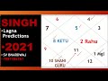 LEO LAGNA 2021 RASHIFAL -SINGH LAGNA 2021 PREDICTIONS -SINGH VARSHIK RASHIFAL HINDI -S V BHARDWAJ