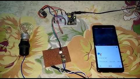 Google assistant and ESP8266-01 Controlled Light bulb.