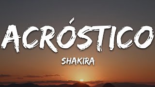 Shakira - Acróstico (Letra\/Lyrics)