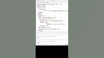 How to find Prime or Composite Number with Python