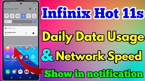 Infinix Hot 11s Network Speed Setting | Infinix Hot 11s Internet Speed Meter