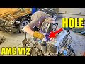 Welding A Hole In A Twin-Turbo Mercedes V12 Engine While Fully Assembled! Saving The CL65 AMG!