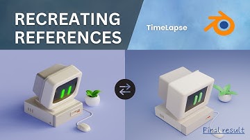 Stylized Retro PC Design in Blender 3D – Workflow (Timelapse)