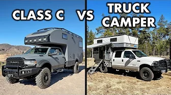 Which is Better: Truck Camper or Class C RV