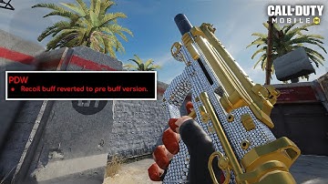 CODM Buffed PDW 57 but now they decided to do this!