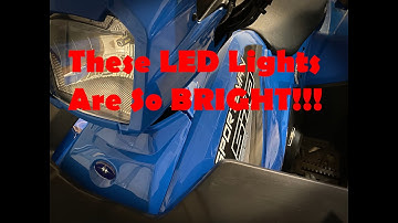 My Polaris Sportsman 3 Way LED Headlight Mod is SO BRIGHT!!!!