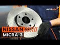 How to change front brake discs and brake pads NISSAN MICRA 3 TUTORIAL | AUTODOC
