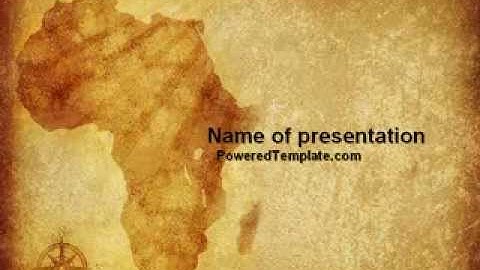 Africa PowerPoint Template by PoweredTemplate.com